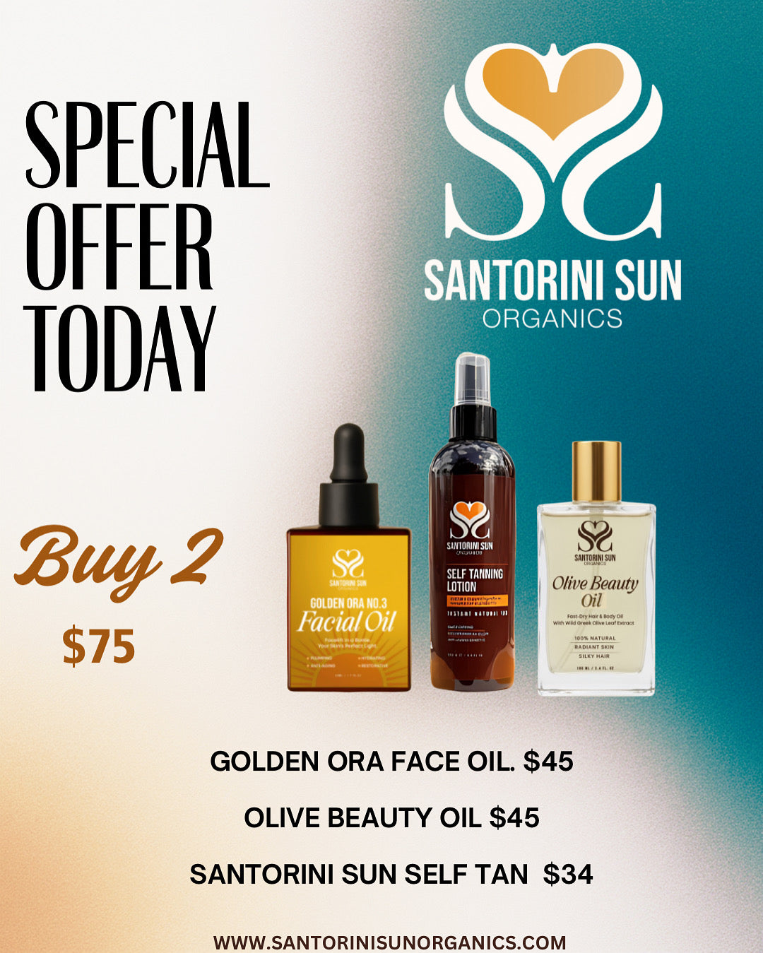 Santorini Glow special